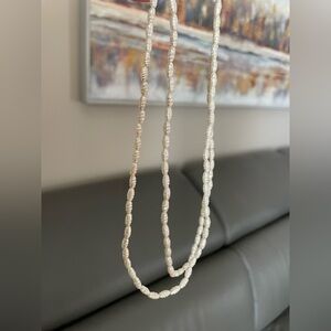 Elegant Cream Beaded Necklace